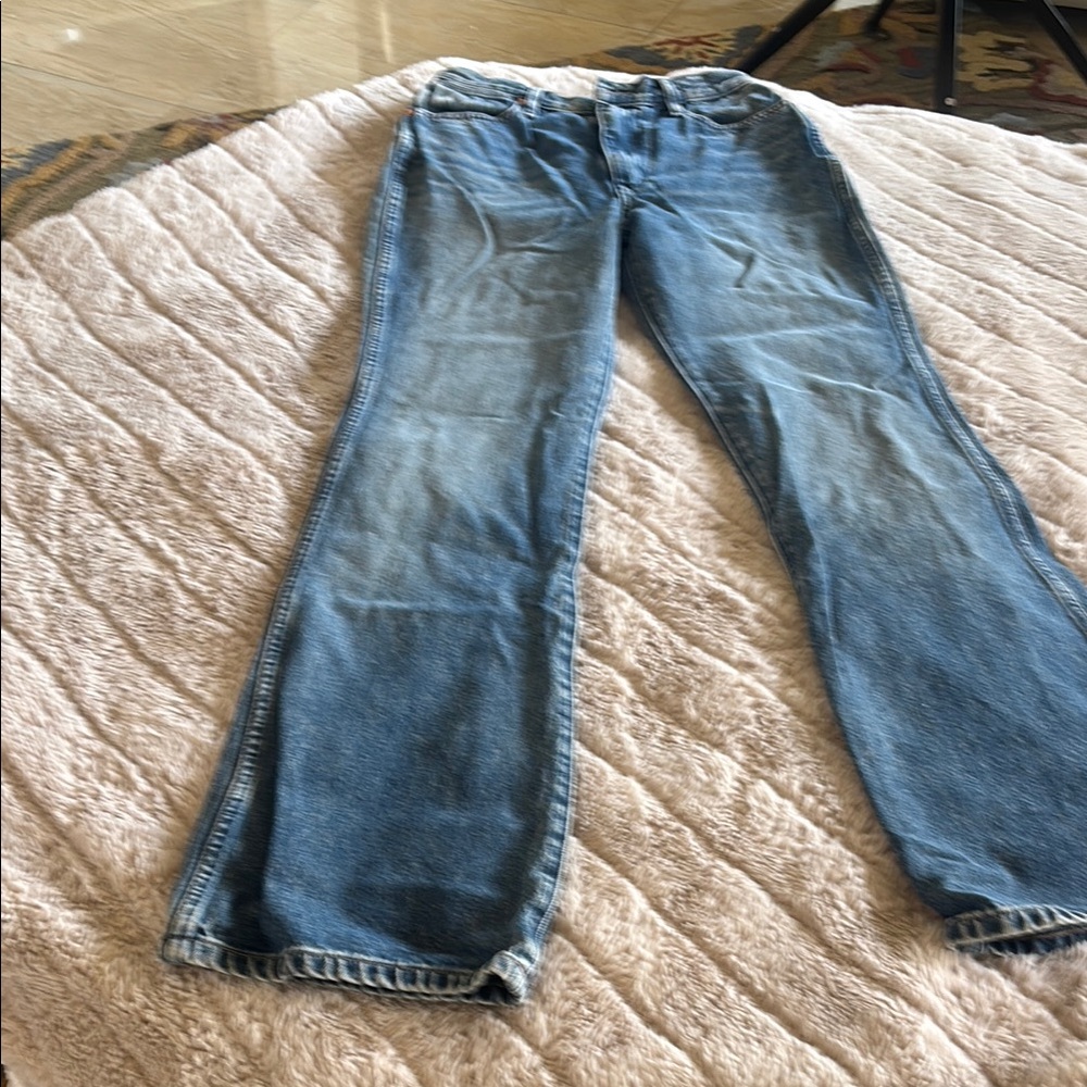Wrangler Blue Boot Cut Jeans Classic Denim